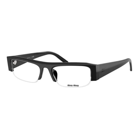 NEW MIU MIU MU B07S 16K08N EYEGLASSES BLACK WOMEN EYEWEAR MIU MIU SMU B07 16K08N